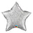 Silver Star Holographic 20 inch Helium Balloon