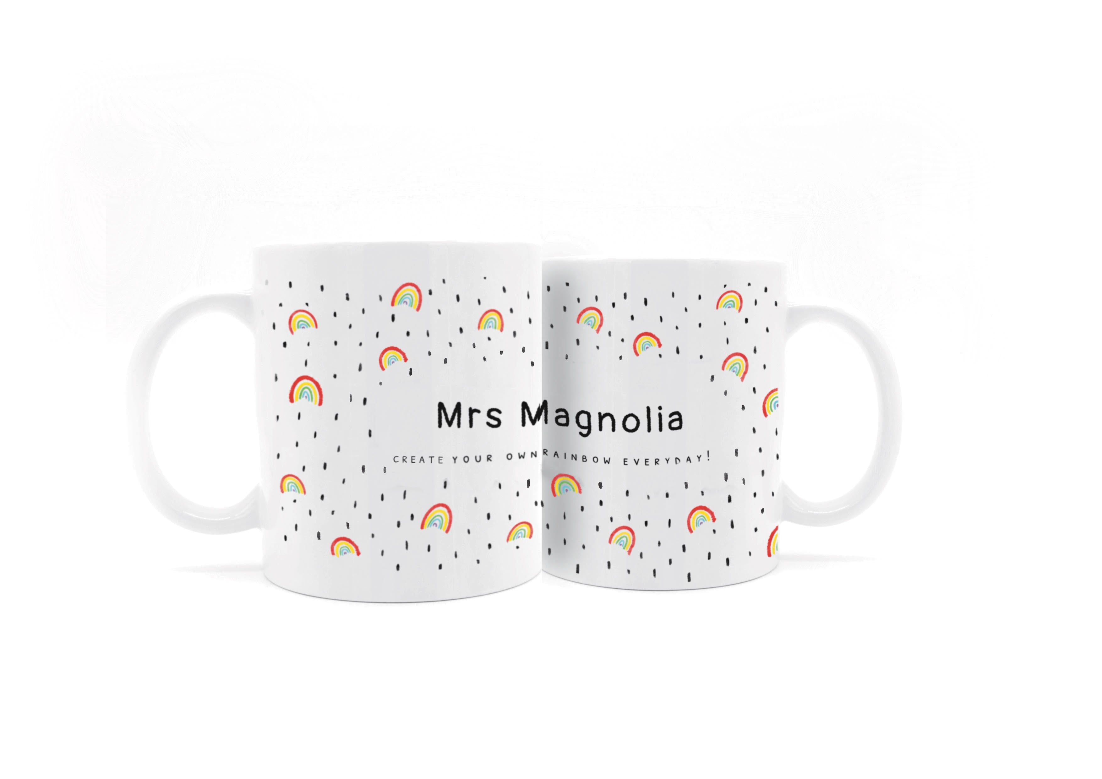 Personalised Rainbow Mug