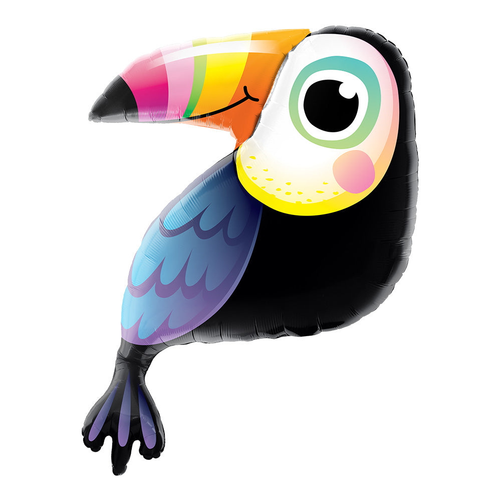 Supersized 41"  Colorful Toucan Helium Balloon