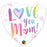 18″ LOVE YOU M(HEART)M! Helium Balloon