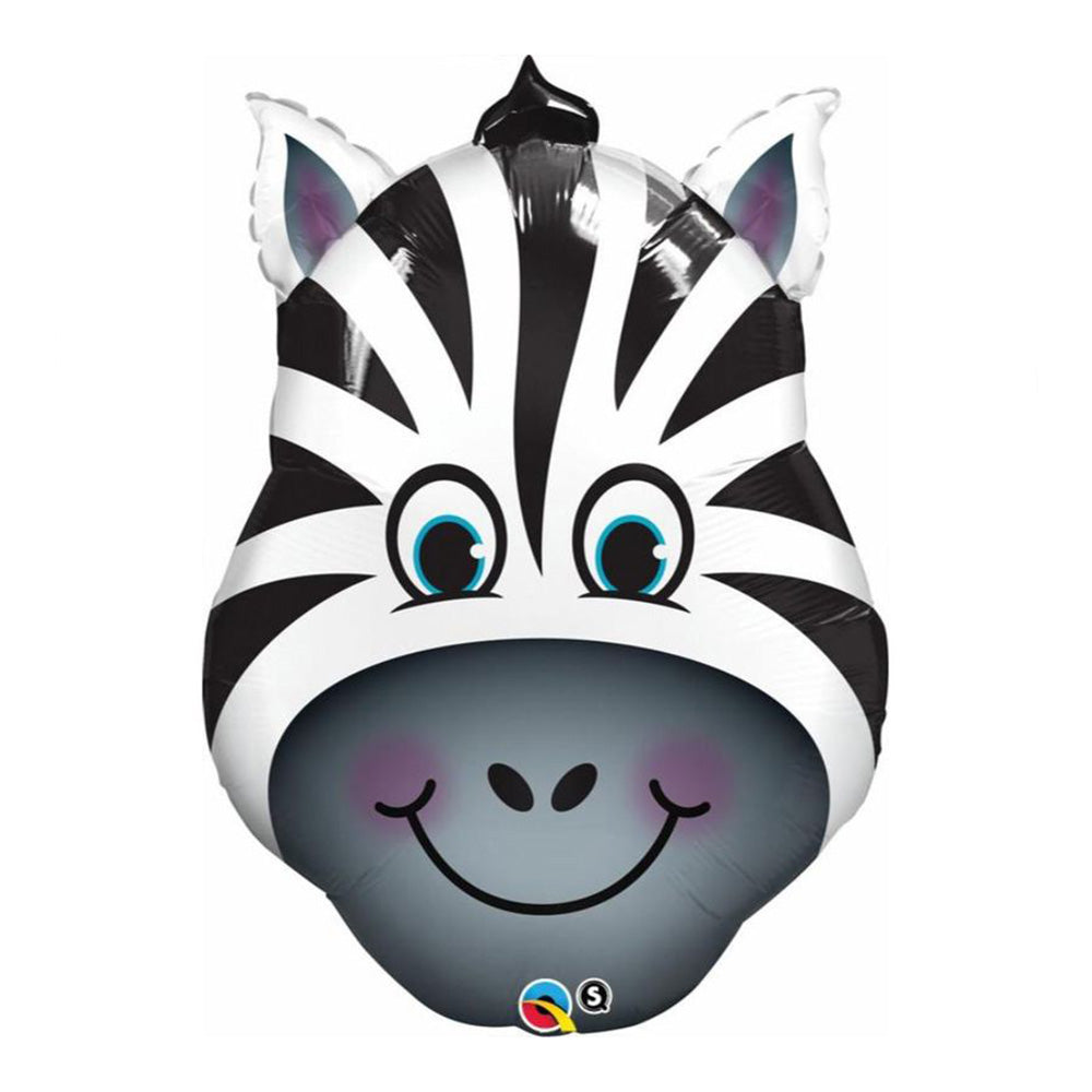 Supersized 32" Zany  Zebra Helium Balloon